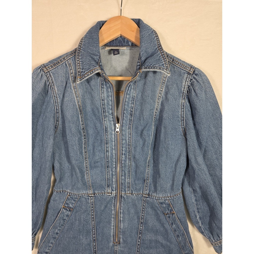 Universal Thread Denim Utility Dress XXL NWT Zip Front Blue Shirt Dress - Picture 4 of 11